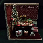 ミニチュア　クリスマスＢＯＸ　「赤の部屋」