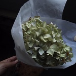 秋色紫陽花のドライフラワーブーケ