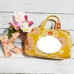 ママの必需品☆プレゼントに♡完成品一点物！おしりふき一体型おむつポーチ