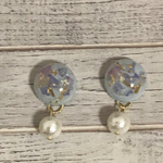 ドライフラワー・コットンパールピアス＊イヤリング