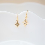 クリスタル♡スター（スリム＆ロング）☆ピアス・イヤリング♪♪【K18・K14GF/14kgf対応】