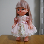 メルちゃんの服 ピンクギンガムチェック