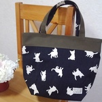 ネコ柄トートバッグ