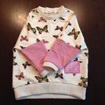 プルオーバー pullover バタフライ ピンク 100
