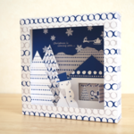 WHITE SNOW BOX（ネイビー×グレー） ＊２つの風景が楽しめる＊