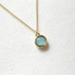 スワロひと粒ネックレス_P No.168