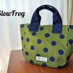 かどまるbag コインドット カーキ×ネイビー
