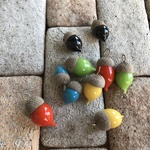 ガラスのどんぐりチャームセット B