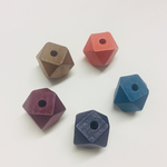 カラフルウッドビーズ/ソロバン/ラウンド/10個ビーズアンドパーツ/イヤリング/ピアス/アクセサリー