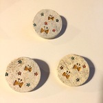 【陶器】星空のちょうちょブローチ＊