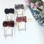 春待ち♡サテンフラワーイヤリング