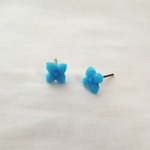 紫陽花ピアス（ターコイズ）