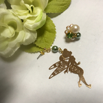 ティンカーベルのゆらゆらピアス