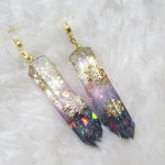 Diamond dust  ピアス/イヤリング  (紺色)