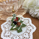 クリスマスツリークッキーのピアス★フェイクスイーツ