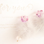 purpleheart fur.. ♡　ゆれるピアス/樹脂ノンホールピアス(イヤリング）