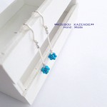 ◆TURQUOISE BALL◆ピアス(silver製)　※イヤリング変更可♪　　　アイスブルー