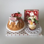 hand made ミニチュアドールハウス 再販クリスマス ストロベリークグロフセット
