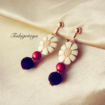 【classic】antique flower beads pierce/earring