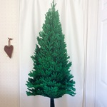🌲モミの木。クリスマス🌲タペストリーorロングカフェカーテン🌲グリーン