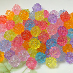 金平糖　アクリルビーズ　ミックス　１１〜１２mm　５０個前後    C-5