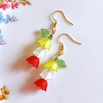 3色チューリップのピアス/イヤリング♡
