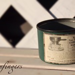 【新春特別送料無料】黒板リメイク缶  高さ5cm