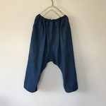綿麻くたくたデニム＊サルエルパンツ
