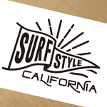 サーフスタイル　カリフォルニア　カッコいい ステッカー