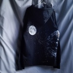 himawari . .さま　手描き　演奏者の地球パーカー　men's