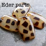 【2個】vintage  square charm