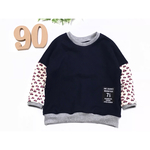 ＊90＊ふんわり肩おちプルオーバー ぶーぶーがいっぱい（ネイビー）