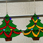 ステンドグラス×ツリー  クリスマスオーナメント