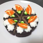 フェルトのチョコレートケーキ