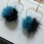 ◆ミンクファーピアスＹ＆Ｂ