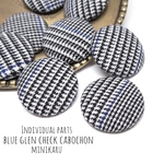  300円セール‼️ blue glen check cabochon ～8pcs〜