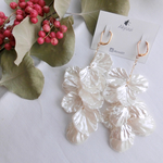 Flower petal pierce/earring