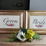 wedding sign:アネモネのウェディング受付サイン二枚セット