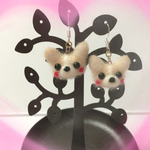 羊毛チワワのピアス♡