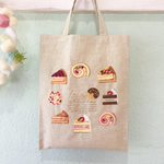 スイーツいっぱい♡羊毛刺繍トート