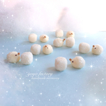 《再販》ホワイトはりねずみちゃんと角砂糖のピアス