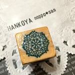 消しゴムはんこ☆繊細でハートなドイリー