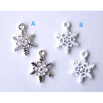 金属チャーム/雪の結晶/10個/パーツ/材料