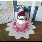 miniティーカップ雪だるまちゃん（ピンク）