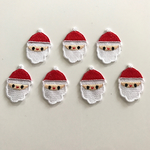 【ワッペン】クリスマス サンタさんワッペン☆7枚セット★アイロン接着可きらりぼん