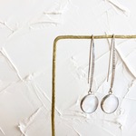 ☆再販☆海の贈り物☆白蝶貝のロングピアス Earring Shell Circle (No.220008)