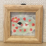 椿の湯 【桜文鳥と白文鳥】