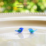 青い鳥 〈温度で色が変わる〉ピアス