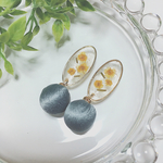 ミモザ *. ブルー(ピアス/イヤリング)