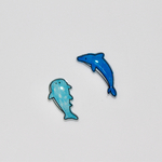 「ピアス」イルカとジンベイザメ